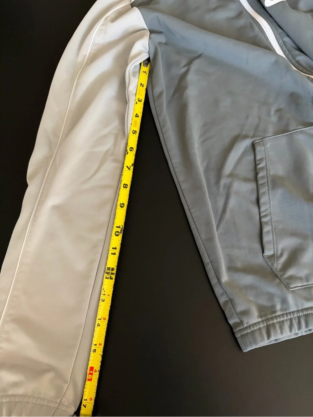 Nike Boy’s Gray and Light Gray Performance Zip Jacket
